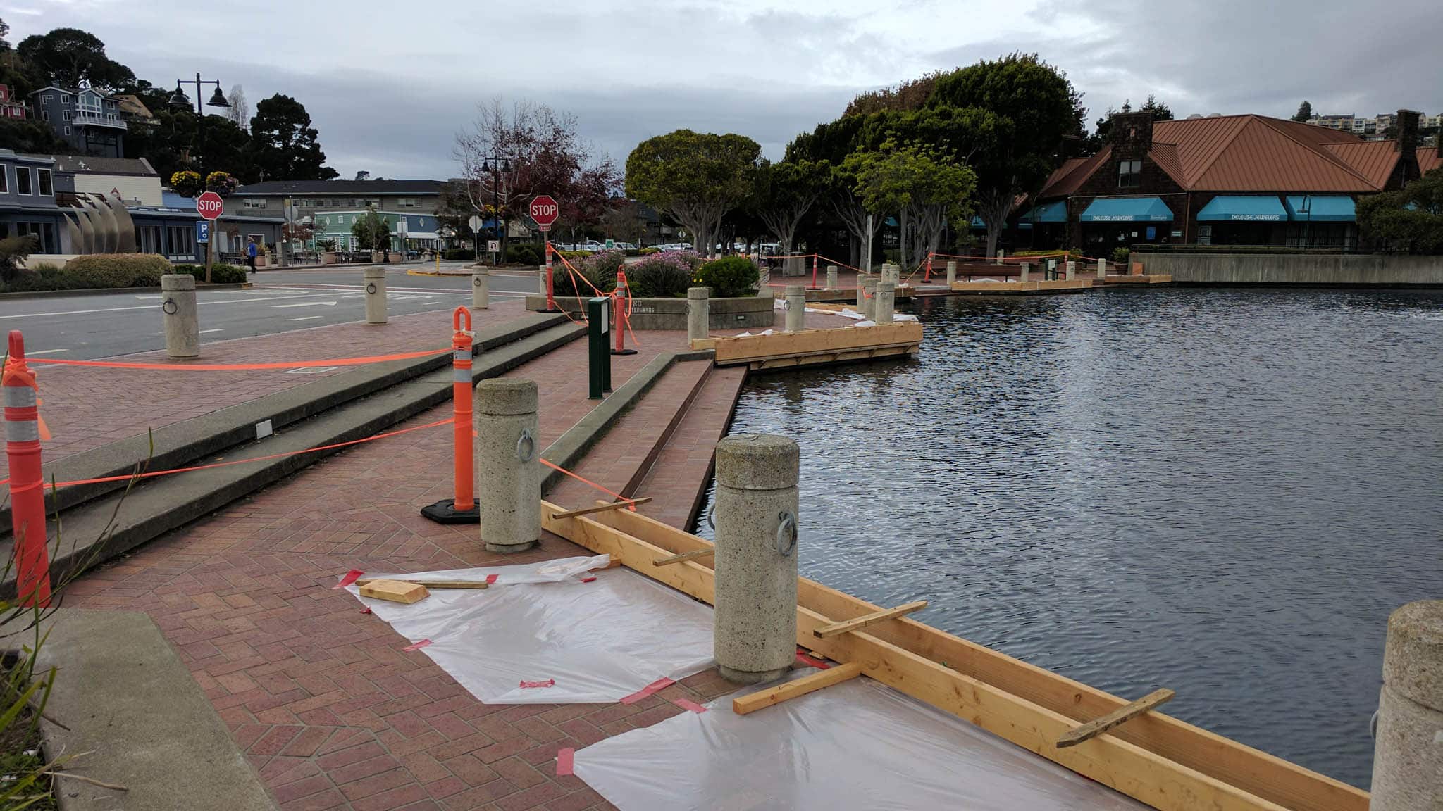 Commercial concrete project in progress.