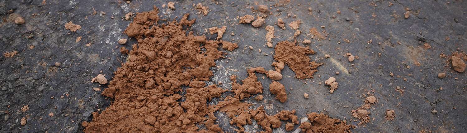 Close-up view of concrete.